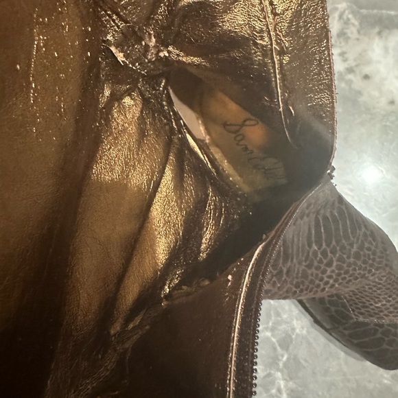 Sam Edelman Women's Elia Pointed Toe Snake Pattern Knee High Boots SZ 6.5 - Picture 7 of 7